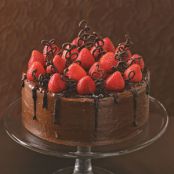 Chocolate-Strawberry Celebration Cake