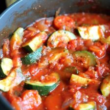 Homemade Arrabbiata Sauce with Zucchini
