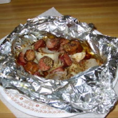 Kielbasa Packets on the Grill