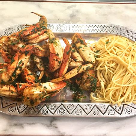 Vietnamese-Style Spicy Crab with Garlic Noodles