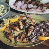 Calamari Grilled & Sausage-Stuffed