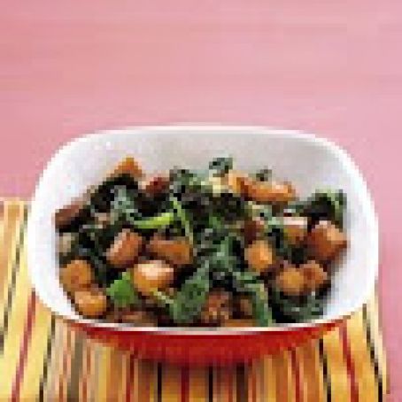Sweet Potato and Spinach salad