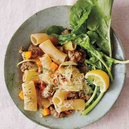 Rigatoni with Sausage and Fennel
