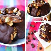 Chocolate, Caramel and Walnut Turtles