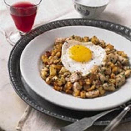 Potato, Mushroom, and Chicken Hash