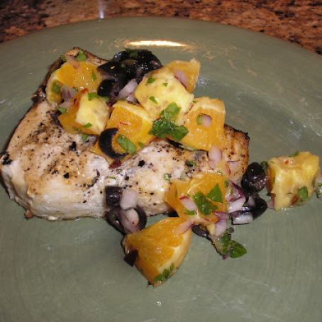 Grilled Fish with Orange Salad