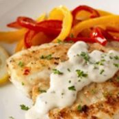 Fish Steaks with Blue Cheese Sauce