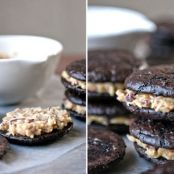 german chocolate sandwich cookies (gluten-free)