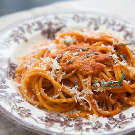 Roasted Red Pepper Sauce with Pasta