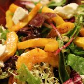 Carmelized Squash Salad with Pistachios and Goat Cheese