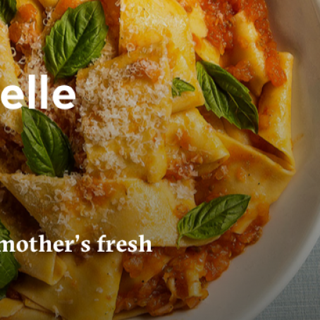 Fresh Pappardelle with Roasted Tomato Sauce