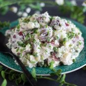 Potato Salad with Peas & Chives, GF & FODMAP
