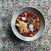 Slow-Cooker Vegetarian Chili With Sweet Potatoes
