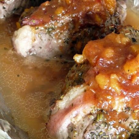 Black Forest Bacon Wrapped Steaks with Honey Dried Fruit Glaze