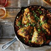 Creole Chicken with Mushroom Dirty Rice