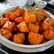 Roasted Sweet Potatoes with Maple-Dijon Dressing