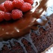 CAKE - Chocolate Whisky Cake with Raspberries