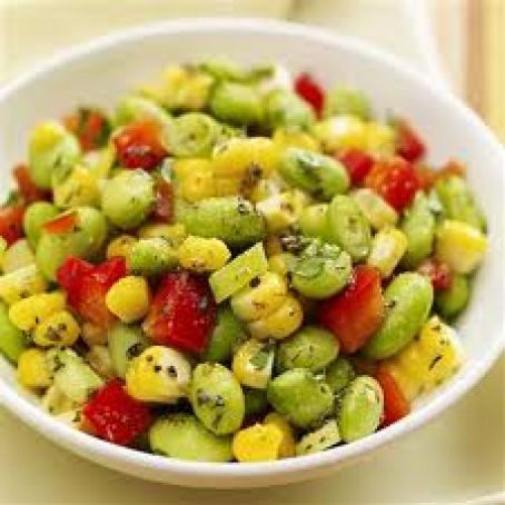 Roasted Corn and Edamame Salad