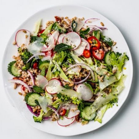 Cracked Farro and Broccoli Salad