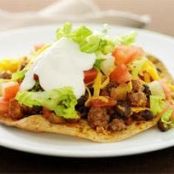 Cheesy Beef Tostadas