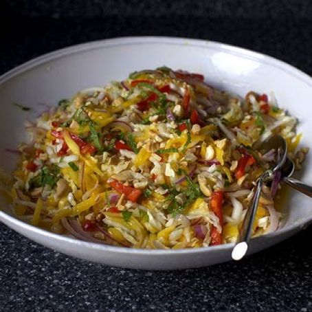 Mango Slaw with Cashews and Mint