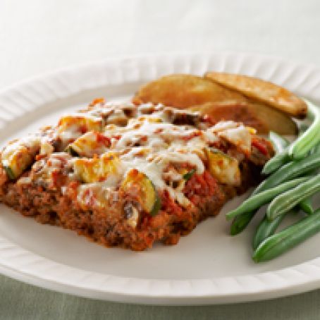 Easy Layered Italian Meatloaf