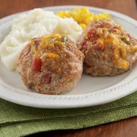 Mini Tex-Mex Turkey Meatloaves