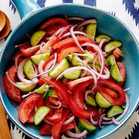Tomato, Onion, Cucumber Salad