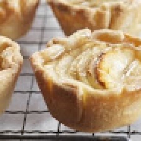 Glazed Apple-Ricotta Tarts