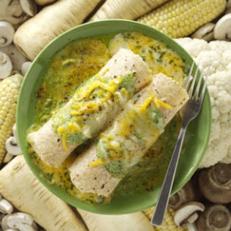 Cheese Enchiladas with Green Sauce