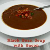 Black Bean With Bacon Soup