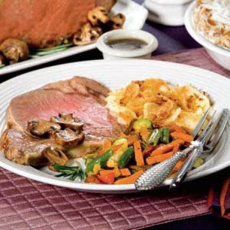 Standing Rib Roast and Gorgonzola Potatoes