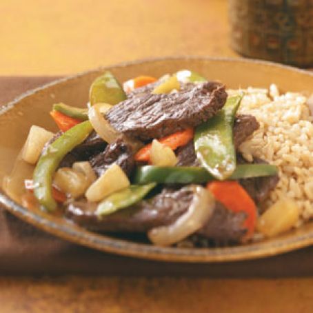 Pineapple Beef Stir-Fry