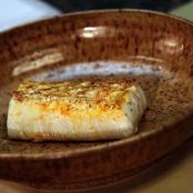 Grilled Brined Halibut with tomato salad