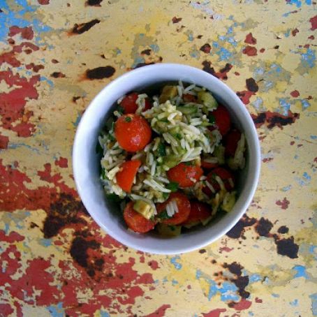 Avocado, Cucumber, and Cherry Tomato Salad