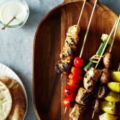 Shish Taouk with Toum (Chicken Kebabs with Garlic Sauce)