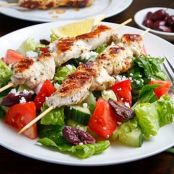 Chicken Souvlaki Salad