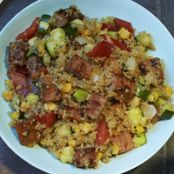 Corn and Quinoa Salad with Chicken Sausage