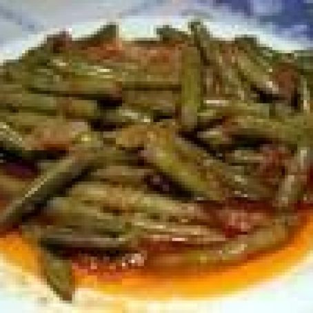 Green Beans with Diced Lamb (FASOLAKIA)