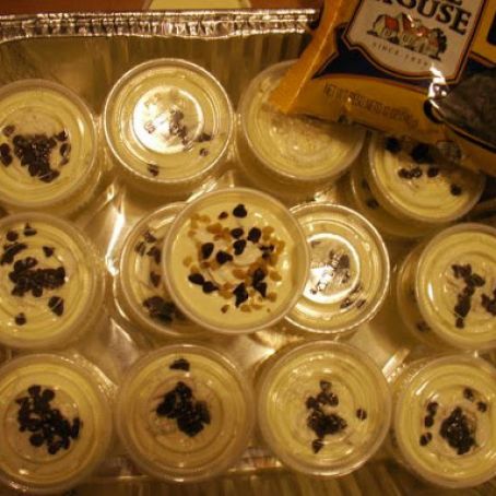 Chunky monkey pudding shots