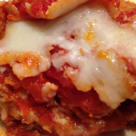 Eggplant and Turkey Sausage Lasagna