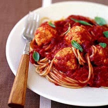 Spaghetti With Turkey Meatballs
