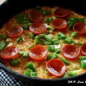 Low Carb Skillet Squash Pizza