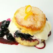 Lemon-Blueberry Shortcakes with Whipped Cream