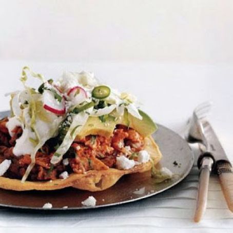 CHICKEN TOSTADAS