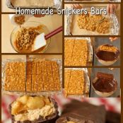 HOMEMADE SNICKERS BARS