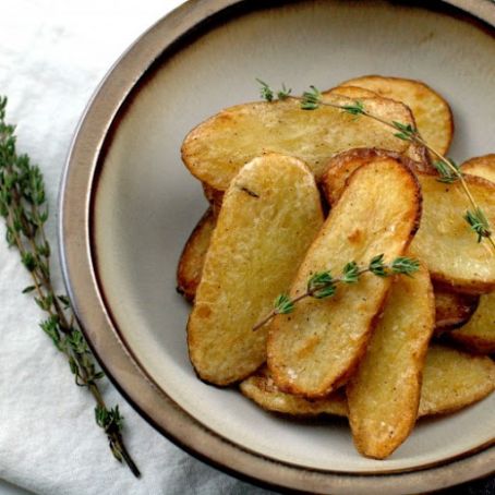 Salt and Vinegar Broiled Fingerling Potatoes