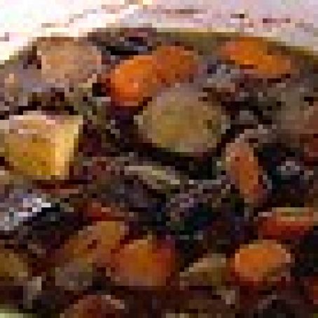 Sunny's Beef and Barley Stew with Crusty Pepper Bread