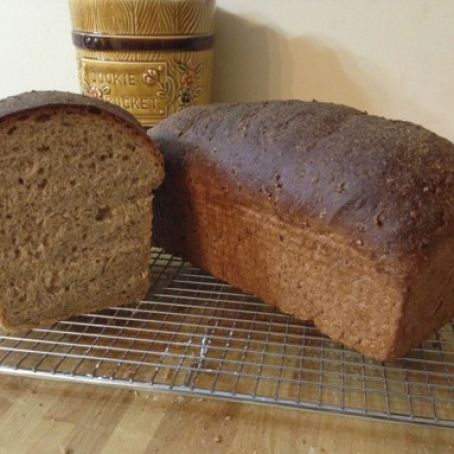 Stone Ground Whole Wheat Bread - poolish & soaker
