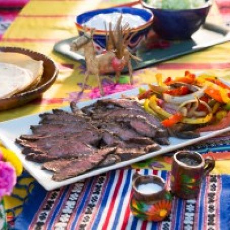Citrus-Marinated Beef Fajitas : Recipes : Cooking Channel